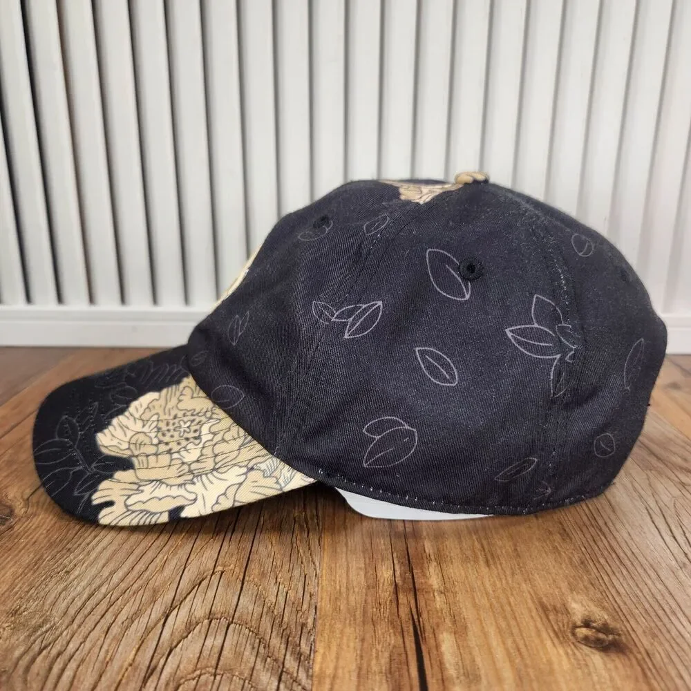 New Orleans Saints OTS Strapback Hat Cap Black Gold Fleur-De-Lis Logo NFL Sports
